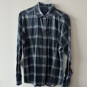 Fish Hippie Faded Blue Plaid Button-Down Shirt